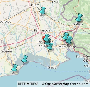Mappa 33052 Cervignano del Friuli UD, Italia (14.63583)