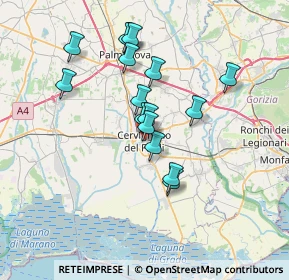 Mappa 33052 Cervignano del Friuli UD, Italia (6.05125)