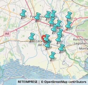 Mappa 33052 Cervignano del Friuli UD, Italia (6.44125)