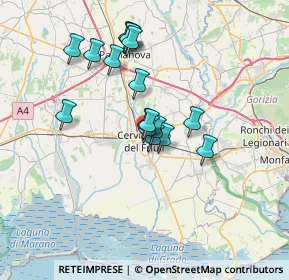 Mappa 33052 Cervignano del Friuli UD, Italia (5.64235)