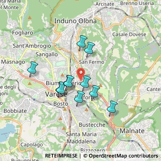 Mappa Via Dalmazia, 21100 Varese VA, Italia (1.46636)