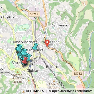 Mappa Via Dalmazia, 21100 Varese VA, Italia (1.3115)