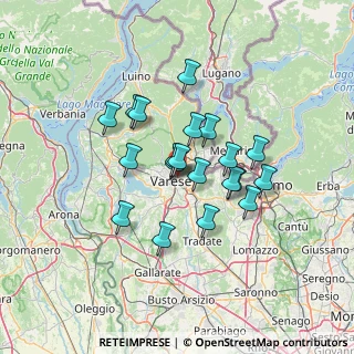 Mappa Via Dalmazia, 21100 Varese VA, Italia (10.503)