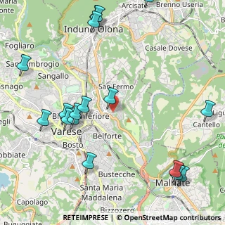 Mappa Via Mori, 21100 Varese VA, Italia (2.70529)