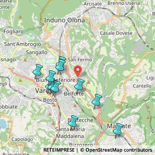 Mappa Via Mori, 21100 Varese VA, Italia (1.94364)