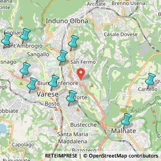 Mappa Via Mori, 21100 Varese VA, Italia (2.83909)
