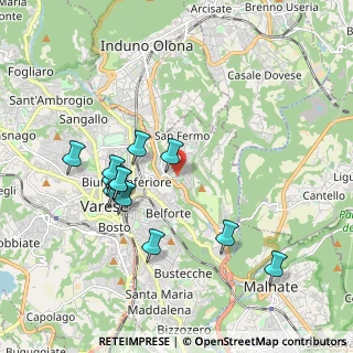 Mappa Via Mori, 21100 Varese VA, Italia (1.8325)