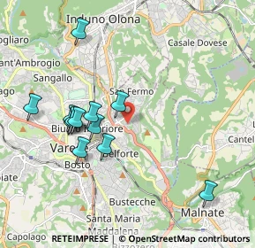 Mappa Via Mori, 21100 Varese VA, Italia (1.88)