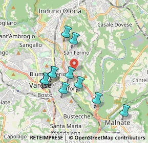 Mappa Via Mori, 21100 Varese VA, Italia (1.67818)