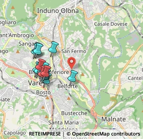 Mappa Via Mori, 21100 Varese VA, Italia (1.75714)