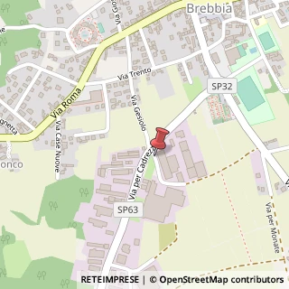 Mappa Via per Cadrezzate, 11, 21020 Brebbia, Varese (Lombardia)