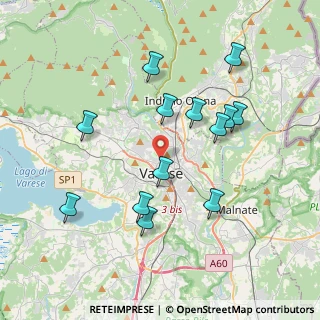 Mappa Via Fratelli Comolli, 21100 Varese VA, Italia (3.74154)