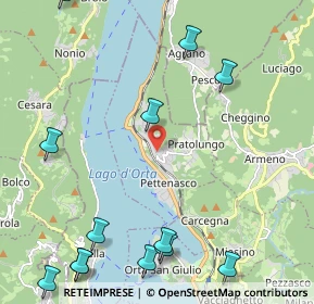 Mappa Via Francisca, 28028 Pettenasco NO, Italia (3.02462)