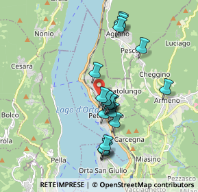 Mappa Via Francisca, 28028 Pettenasco NO, Italia (1.5535)