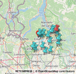 Mappa Via Geret al Lambro, 22037 Ponte Lambro CO, Italia (10.54667)