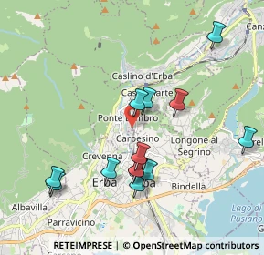 Mappa Via Geret al Lambro, 22037 Ponte Lambro CO, Italia (1.93692)