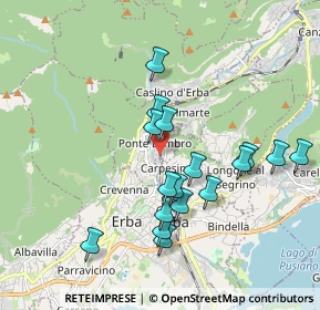 Mappa Via Geret al Lambro, 22037 Ponte Lambro CO, Italia (1.75059)