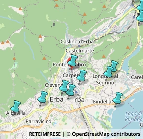 Mappa Via Geret al Lambro, 22037 Ponte Lambro CO, Italia (2.64583)