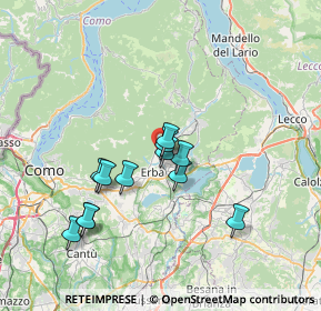 Mappa Via Geret al Lambro, 22037 Ponte Lambro CO, Italia (6.11917)