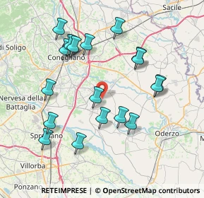 Mappa Via IV Novembre, 31028 Vazzola TV, Italia (7.75263)