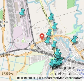 Mappa Via Venezia, 33052 Cervignano del Friuli UD, Italia (0.574)