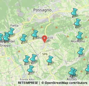 Mappa 31030 Castelcucco TV, Italia (3.01118)