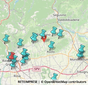 Mappa Via Borgo Nuovo, 31030 Castelcucco TV, Italia (9.791)