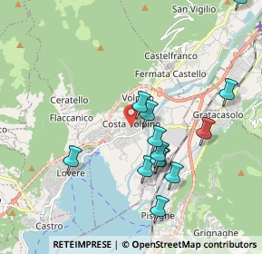 Mappa Via A. Moro, 24062 Costa Volpino BG, Italia (1.91231)