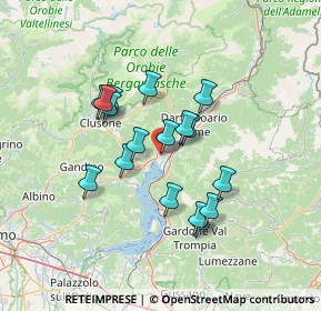 Mappa Via A. Moro, 24062 Costa Volpino BG, Italia (11.21647)