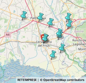 Mappa Via Arturo Malignani, 33052 Cervignano del Friuli UD, Italia (6.43091)