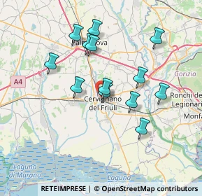 Mappa Via Arturo Malignani, 33052 Cervignano del Friuli UD, Italia (6.46)