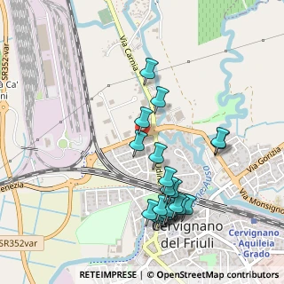Mappa Viale Venezia, 33052 Cervignano del Friuli UD, Italia (0.506)