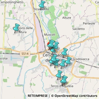 Mappa Via Arturo Malignani, 33052 Cervignano del Friuli UD, Italia (1.79867)
