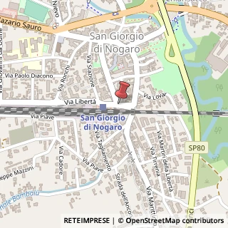 Mappa Via Guglielmo Marconi,  16, 33058 San Giorgio di Nogaro, Udine (Friuli-Venezia Giulia)
