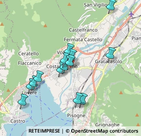 Mappa Via Paolo Prudenzini, 24062 Costa Volpino BG, Italia (1.69571)