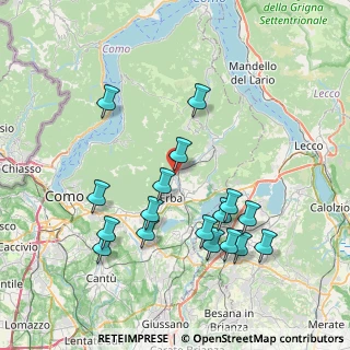 Mappa Piazza Vittorio Veneto, 22037 Ponte Lambro CO, Italia (7.92412)