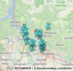 Mappa Via Regorda, 24030 Corna Imagna BG, Italia (10.526)