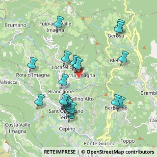 Mappa Via Regorda, 24030 Corna Imagna BG, Italia (2.014)