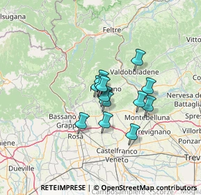 Mappa Via San Giacomo, 31017 Paderno del Grappa TV, Italia (8.32385)