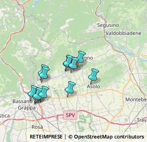 Mappa Via San Giacomo, 31017 Paderno del Grappa TV, Italia (5.99)