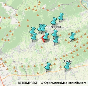 Mappa Via San Giacomo, 31017 Paderno del Grappa TV, Italia (2.93417)