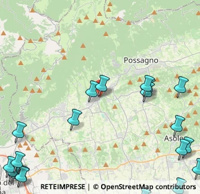 Mappa Piazza San Marco, 31017 Crespano del Grappa TV, Italia (6.766)