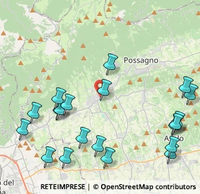 Mappa Piazza San Marco, 31017 Crespano del Grappa TV, Italia (5.171)