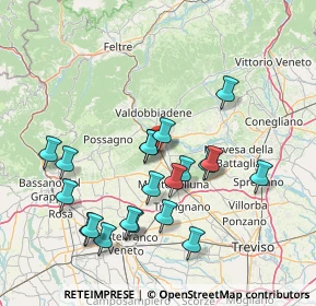 Mappa Via Alessandro Zanini, 31041 Cornuda TV, Italia (15.017)