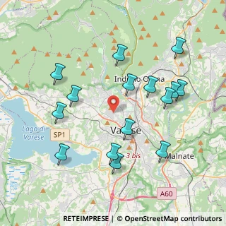 Mappa Via Guercino, 21100 Varese VA, Italia (4.08867)