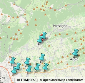 Mappa P.za S. Marco, 31017 Pieve del Grappa TV, Italia (5.32667)