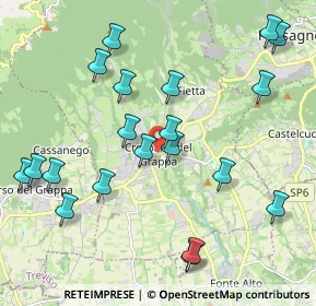 Mappa P.za S. Marco, 31017 Pieve del Grappa TV, Italia (2.2575)