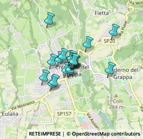 Mappa Via Francesco Aita, 31017 Pieve del Grappa TV, Italia (0.457)