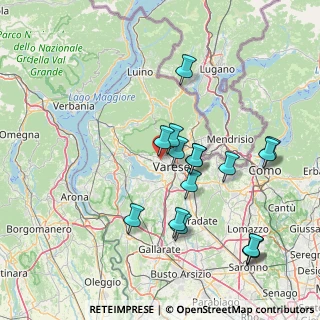 Mappa Via Paolo Vergani, 21100 Varese VA, Italia (15.36625)
