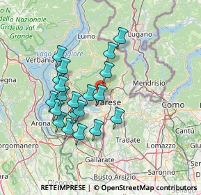 Mappa Via Paolo Vergani, 21100 Varese VA, Italia (12.494)